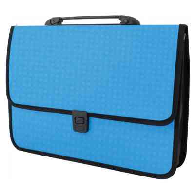 Папка - портфель Economix на застежке, фактура Вышиванка, голубой (E31641-11) Винница