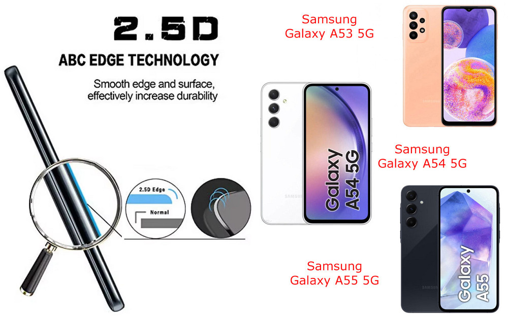 Защитное стекло ArmorGlass для Samsung Galaxy A53 5G, Galaxy A54 5G, Galaxy A55 5G – устойчивое к царапинам и Киев - изображение 2