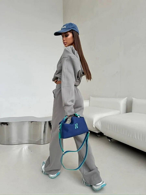 Женский утепленный прогулочный костюм двойка из трехнитки на флисе Одесса - изображение 5