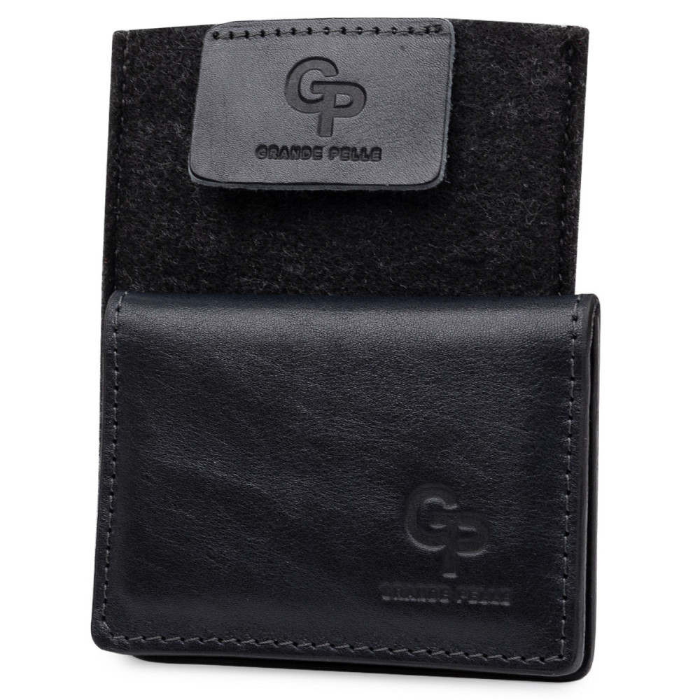 Кожаная обложка для прав GRANDE PELLE 11536 Синий Киев - изображение 6