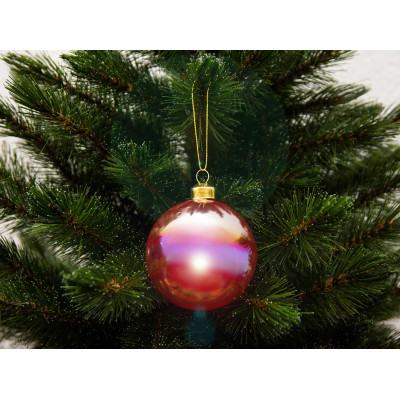 Ялинкова іграшка House Of Seasons Набір скляних кульок глянцевих H&S 12 шт 8 см Темно-рожеві (8720362042495) Вінниця - фото 3