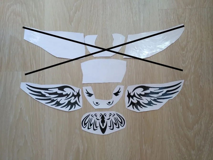 Наклейка на авто Сова на задній значок автомобіля Київ - фото 1