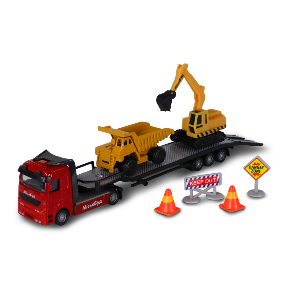 Ігровий набір Автоперевізник TechnoDrive 541757.270 самоскид, екскаватор Вінниця - фото 1