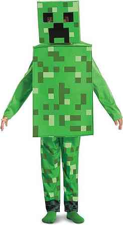 Костюм дитячий Minecraft Creeper з маскою і комбінезоном на 4-6 років, косплей Майнкрафт Кріпер, под Київ