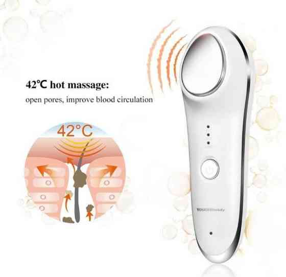 Ручний звуковий пристрій TOUCHBeauty Hot & Cold Facial Massager Луцк
