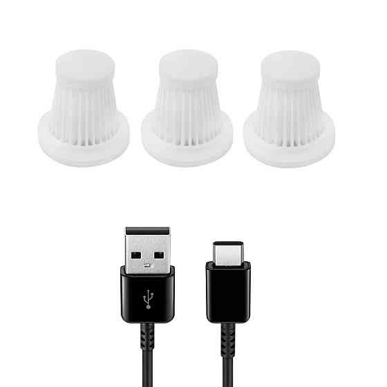Автомобильный пылесос HELLOLEIBOO LB-067-C 2000 mAh Black Київ