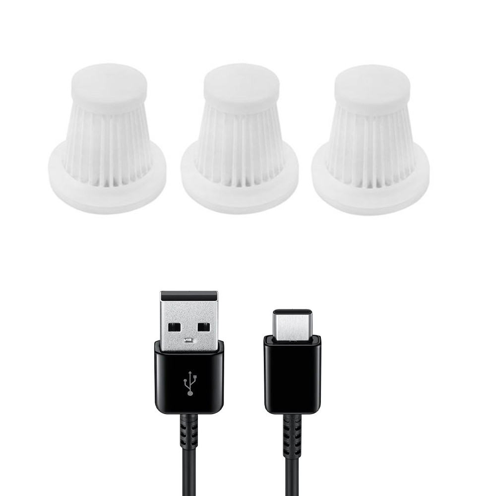 Автомобильный пылесос HELLOLEIBOO LB-067-C 2000 mAh Black Киев - изображение 5