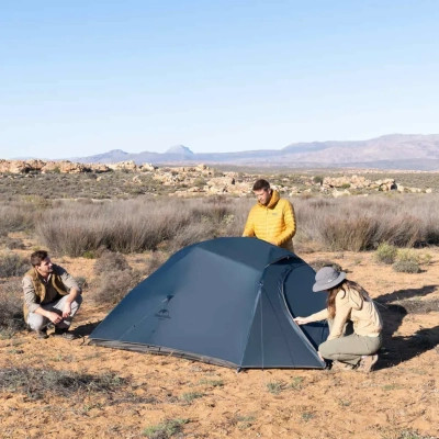 Палатка Naturehike надлегкий тримісний з футпринтом Cloud Up 3 UL NH18T030-T-T, 20D, темно-синій (6927595783290) Вінниця - фото 4