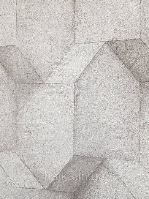 Обои виниловые на флизелине AS creation The Bos 0.53х10 геометрия фигуры структурные серые белые 3д Киев - изображение 2