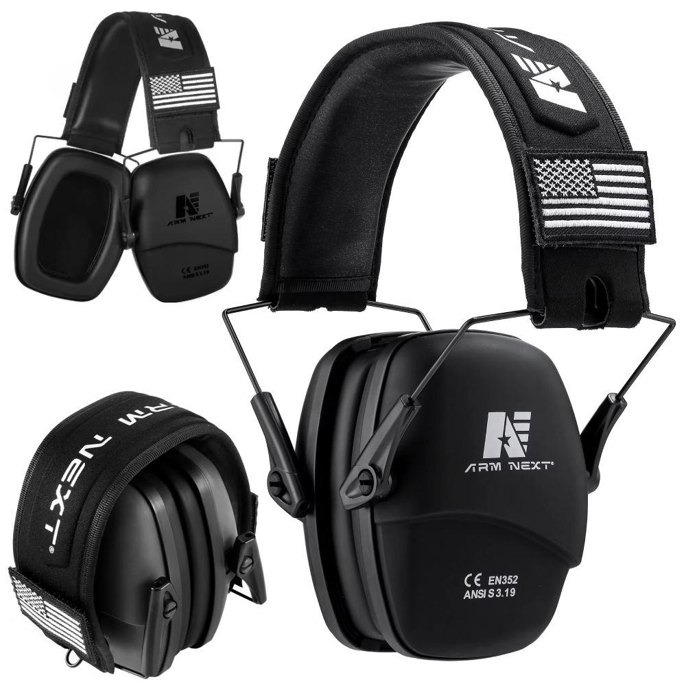 Тактические наушники для стрельбы с шумоподавлением,Arm Next,Черные SBR Киев - изображение 1