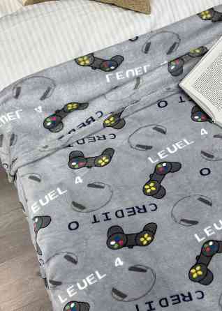 Плед-покривало Decorator WellSoft PLAYER 200х205 см з принтом "Геймпад" (87-191) Київ