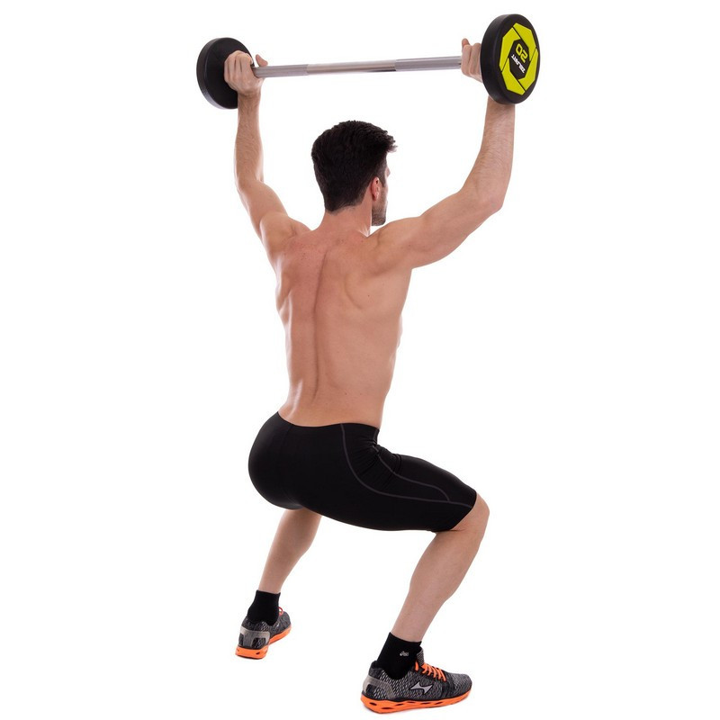 Штанга фіксована пряма поліуретанова Zelart 2689-20 довжина 104 см 20 кг Київ - фото 8