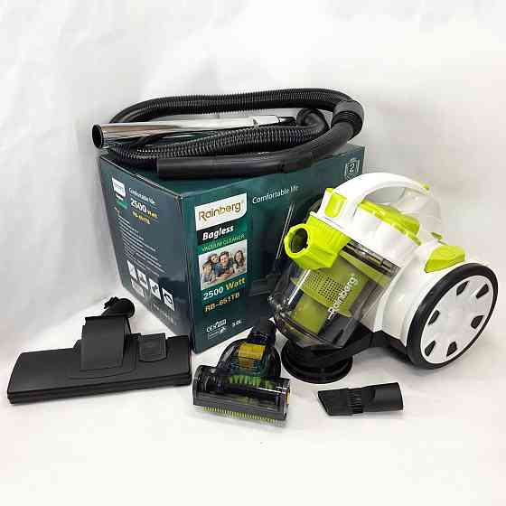 Пилосос з контейнером для пилу Rainberg RB-651 2500 Вт, Практичний пилосос для прибирання WL-932 в будинку Київ