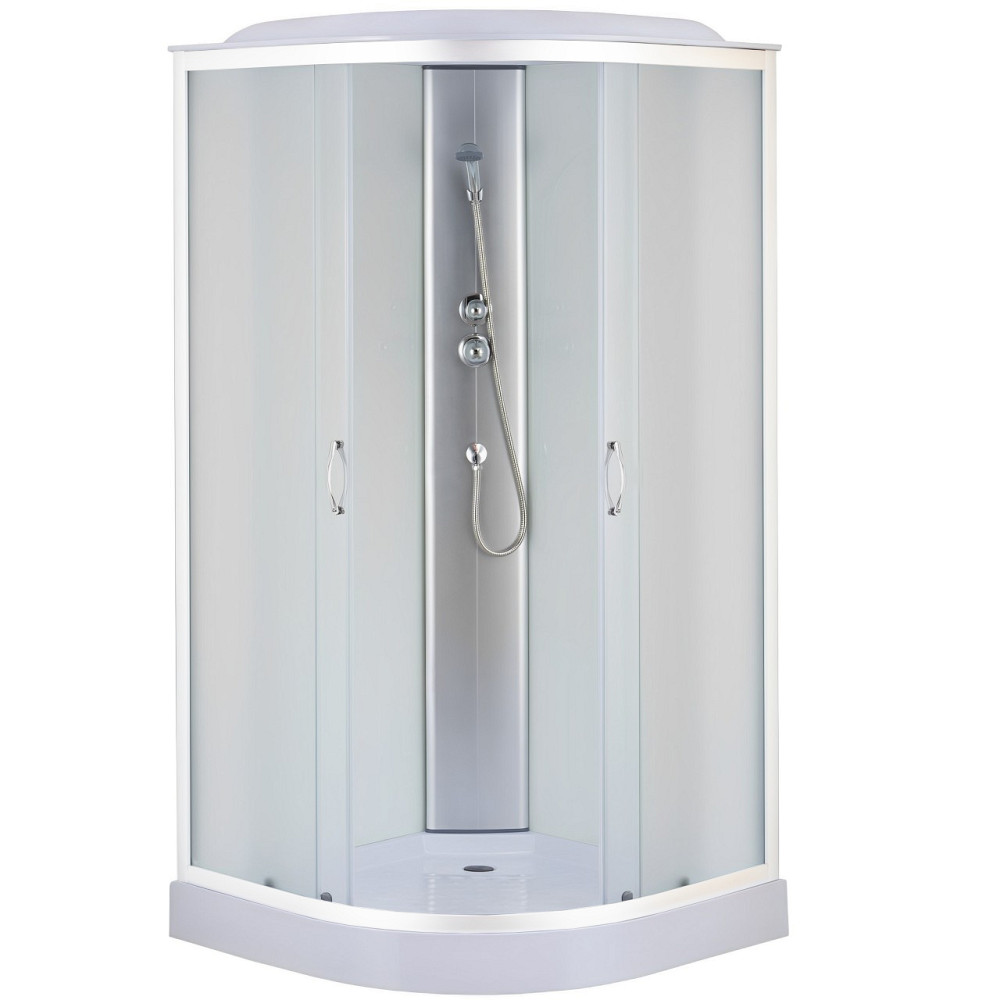 Душовий бокс півкруглий LEBSKO L90MMS BRAVO (4уп.) Тернополь - изображение 1