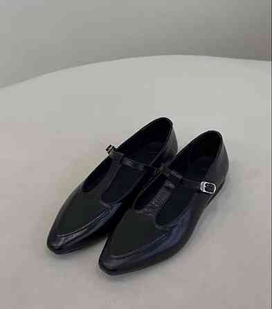 Балетки жіночі VIFEST чорні натуральна шкіра 38р.-25см. (5457) Коломия