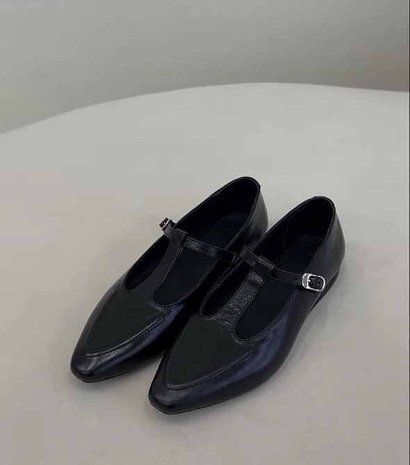 Балетки жіночі VIFEST чорні натуральна шкіра 38р.-25см. (5457) Коломия - фото 2