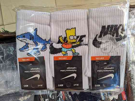 Носки женские высокие прикольные. Носки из хлопка 3 штуки. Цвет белый. Размер 36-41 Киев