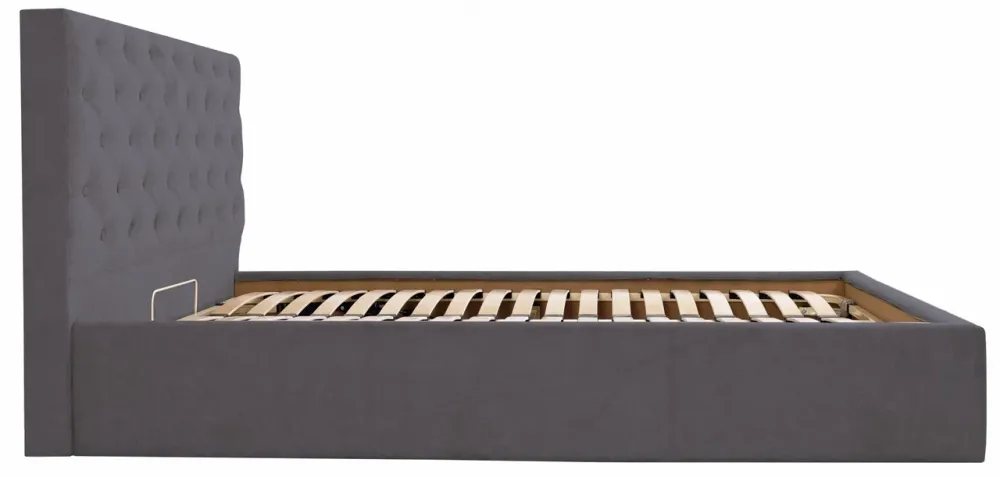 Кровать Двуспальная Coventry VIP 180 х 200 см Мисти Dark Grey С дополнительной металлической цельносварной рамой Темно-серый Киев - изображение 3