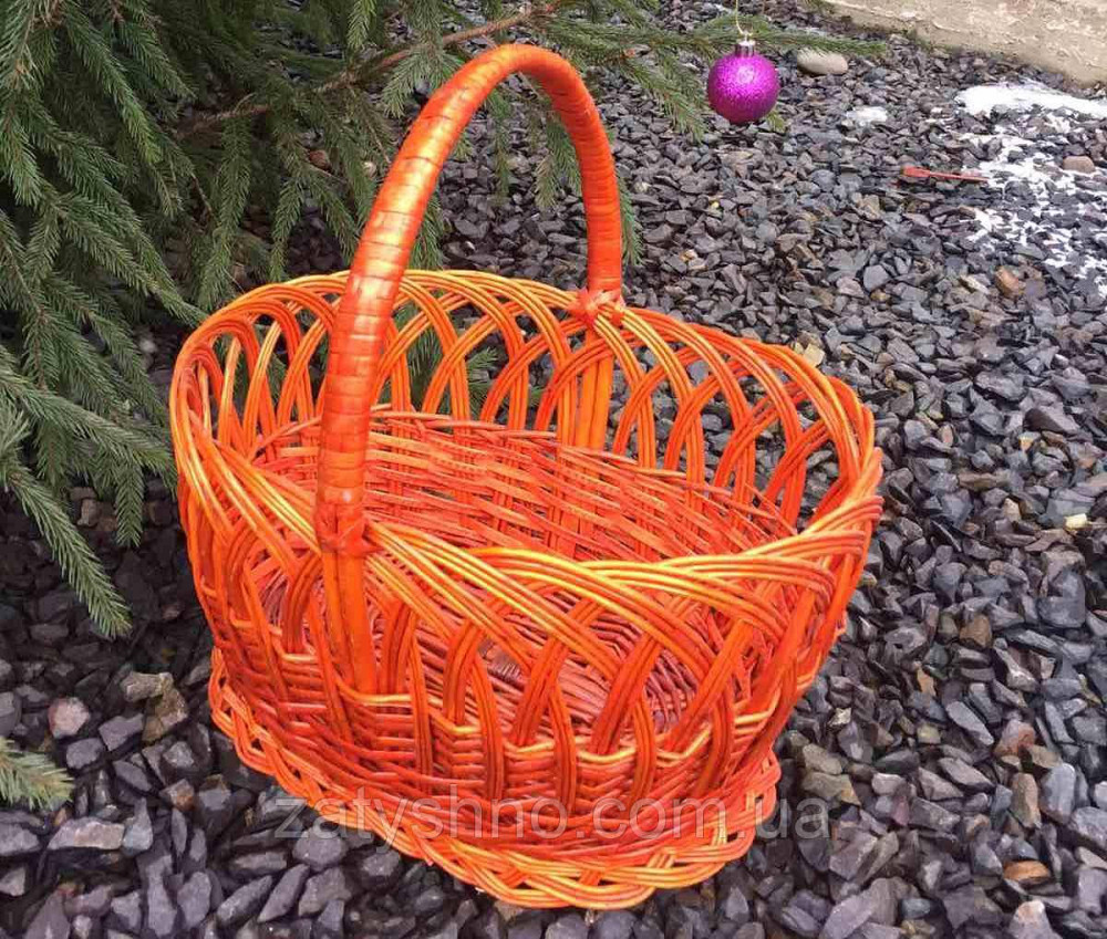 Кошик плетений коричневий | Київ - фото 3