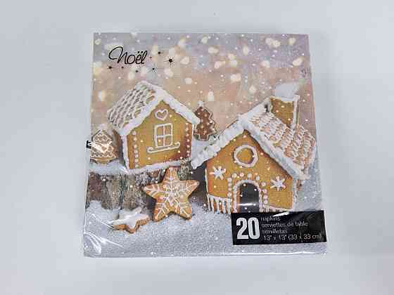 Красива серветка (ЗЗХЗ, 20 шт.) VIVA новий рік малюнок No1 (1 пачка) Харків