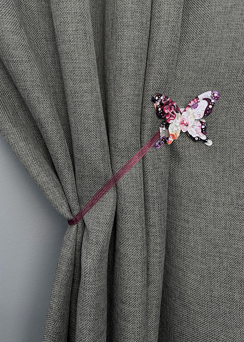 Магніти для штор і гардин Метелик Люсі набір 2 шт фіолетовий 81-275 Київ - фото 5