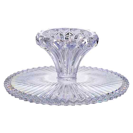 Круглая стеклянная тортовница на ножке Ø26 см Киев