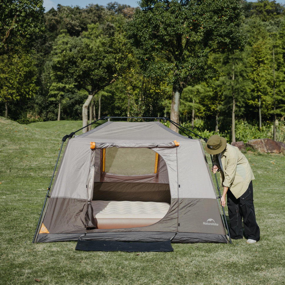 Палатка четырехместная Naturehike Cape Series 5.2 CNK2450WS037, серо-коричневая Киев - изображение 3