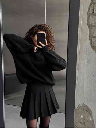 Женский уютный оверсайз свитер машинная вязка Одесса