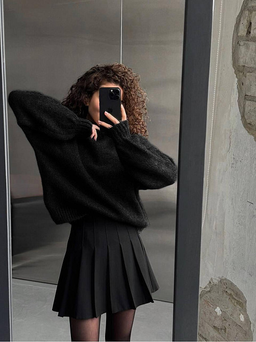 Женский уютный оверсайз свитер машинная вязка Одесса - изображение 2