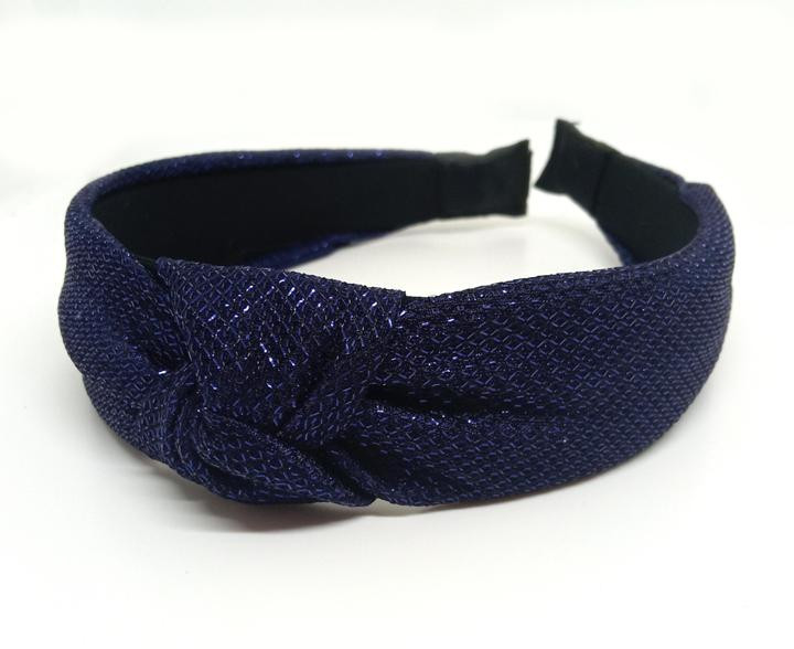 Обруч чалма синій широкий Київ - фото 1