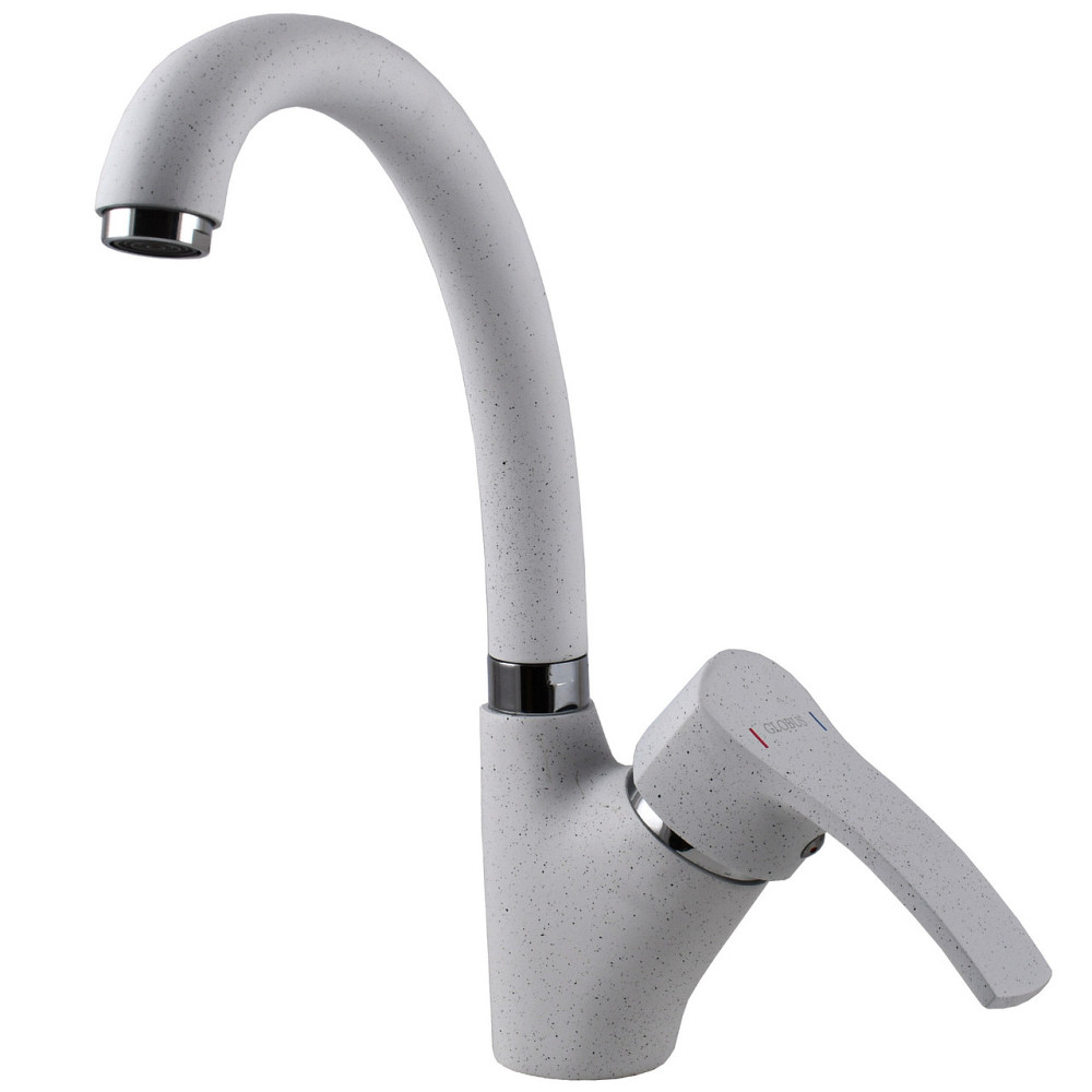 Смеситель для кухни Globus Lux QUEENSLAND GLQU-0203S-BIG-7-WHITE Киев - изображение 3