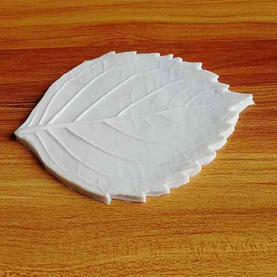 Силиконовый молд Листок розы 108 на 85 мм белый Киев