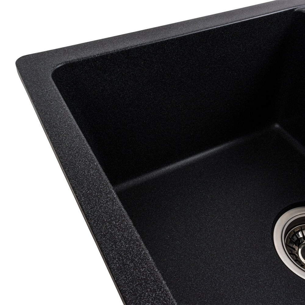 VALESO Гранітна мийка для кухні VALESO ZIRKONE 6250 матова Карбон Коломыя - изображение 8