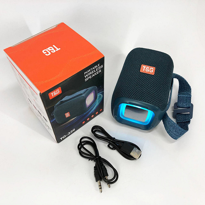 Bluetooth колонка с встроенной светодиодной подсветкой TG339, Bluetooth колонка с USB и AUX входом HL-72 Львов - изображение 3