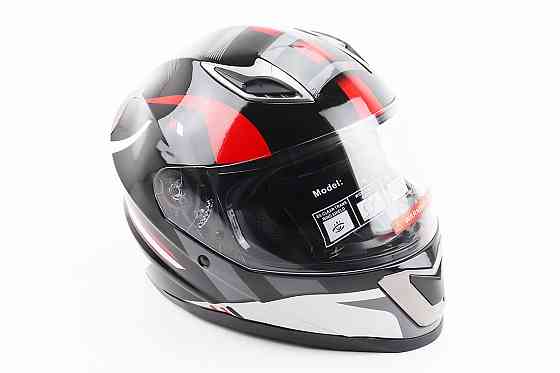 Шолом інтеграл, закритий BLD-M62 М (57-58см), ЧОРНИЙ/БІЛО-ЧЕРВОНИЙ Киев