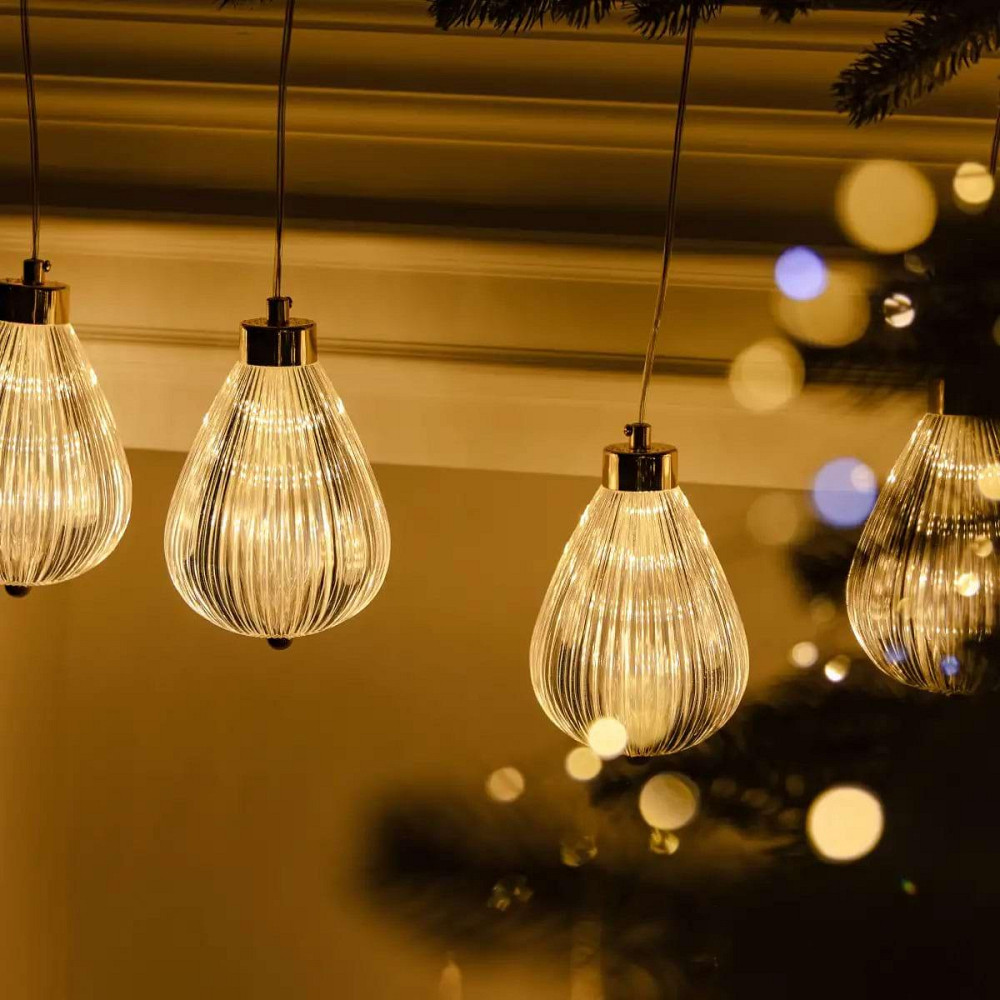 Гірлянда-штора з повітряними кулями, 3 м, тепле світло Київ - фото 2