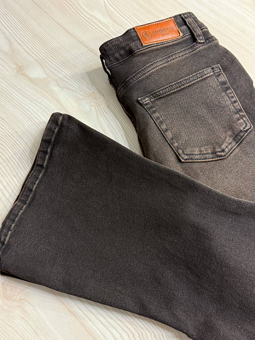Джинси жіночі Ambrossa 602-1 кльош flared jeans коричневі, коричневий, 27, 27, 73 см, 100 см Київ - фото 7