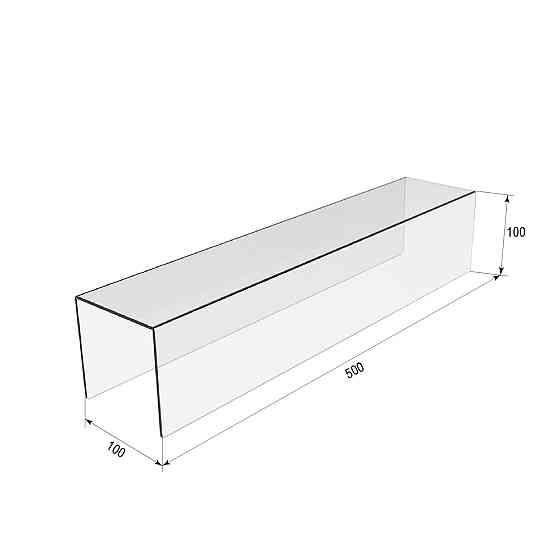 Подіум EKOSTAR П-обр 500х100х100 3мм пр Київ