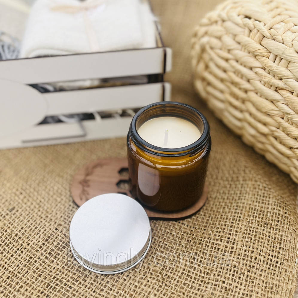 Теплый подарочный набор для уюта: плед, свеча, глинтвейн, сладости Ирпень - изображение 5