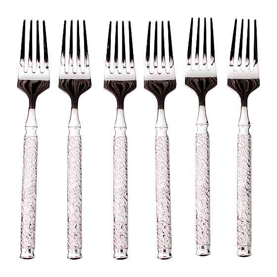Ding Lanfang Набір десертних виделок 6 штук з нержавіючої сталі 15,5 (см) Срібло HP-8-36 Коломия