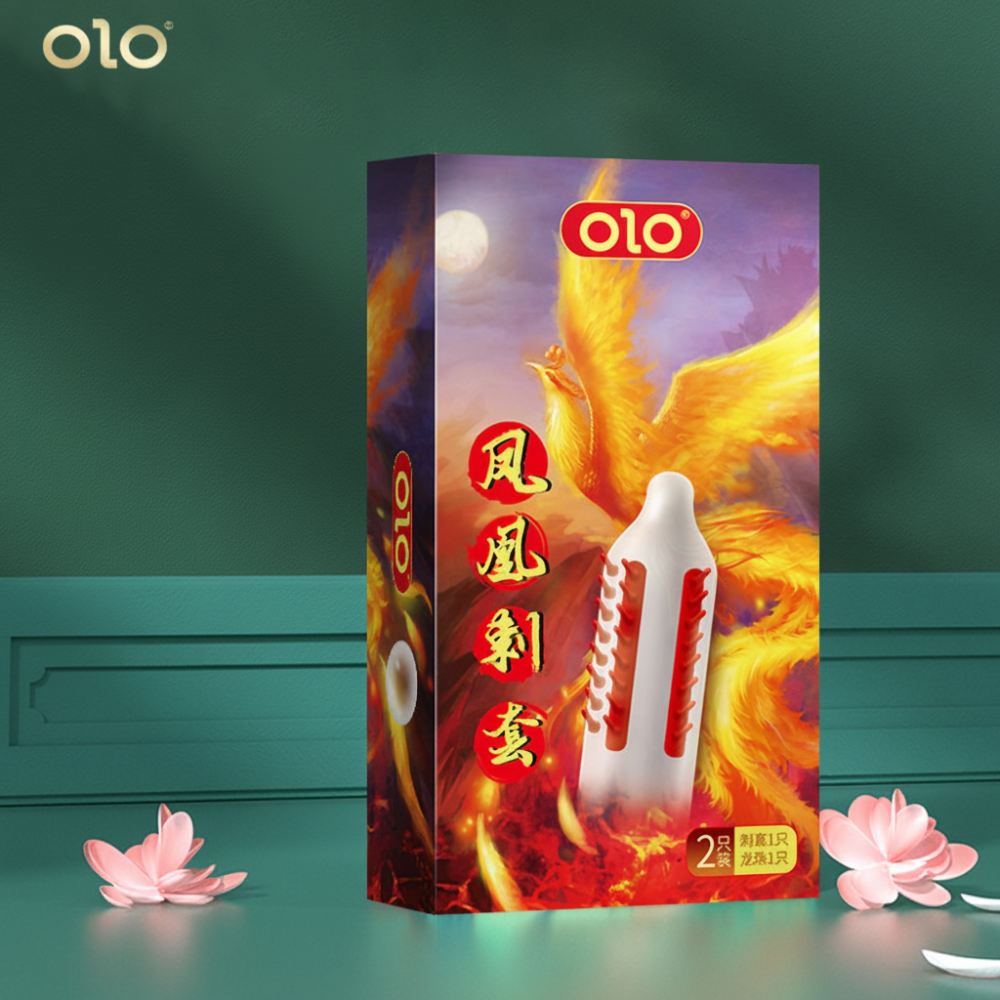 Презервативи стимулюючий з вусиками OLO Phoenix з силіконовою змазкою 18 см 2 шт. Вінниця - фото 1
