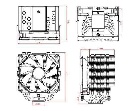 Кулер процесорний ID-Cooling SE-226-XT Black Чорний Харків