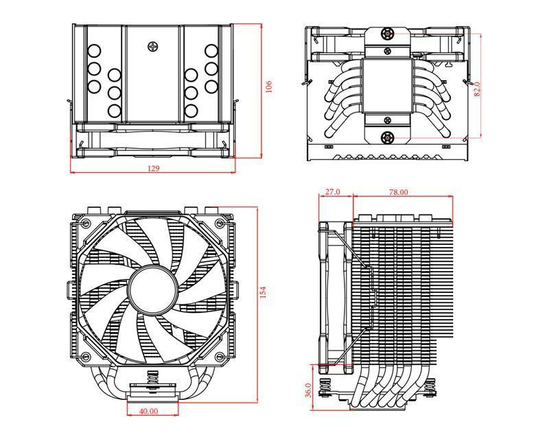 Кулер процесорний ID-Cooling SE-226-XT Black Чорний Харків - фото 6