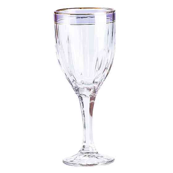 TS Kitchen Набір келихів для шампанського 6 шт по 250 мл із золотою облямівкою Київ