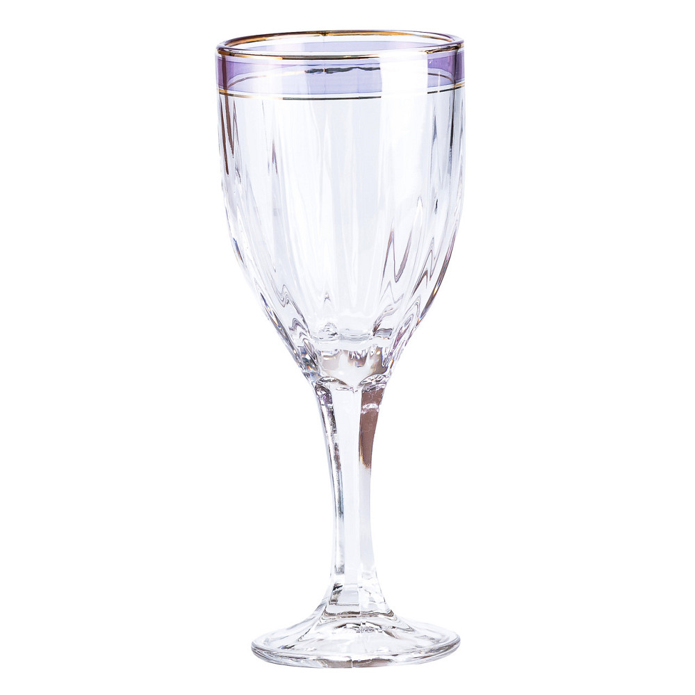 TS Kitchen Набір келихів для шампанського 6 шт по 250 мл із золотою облямівкою Киев - изображение 2