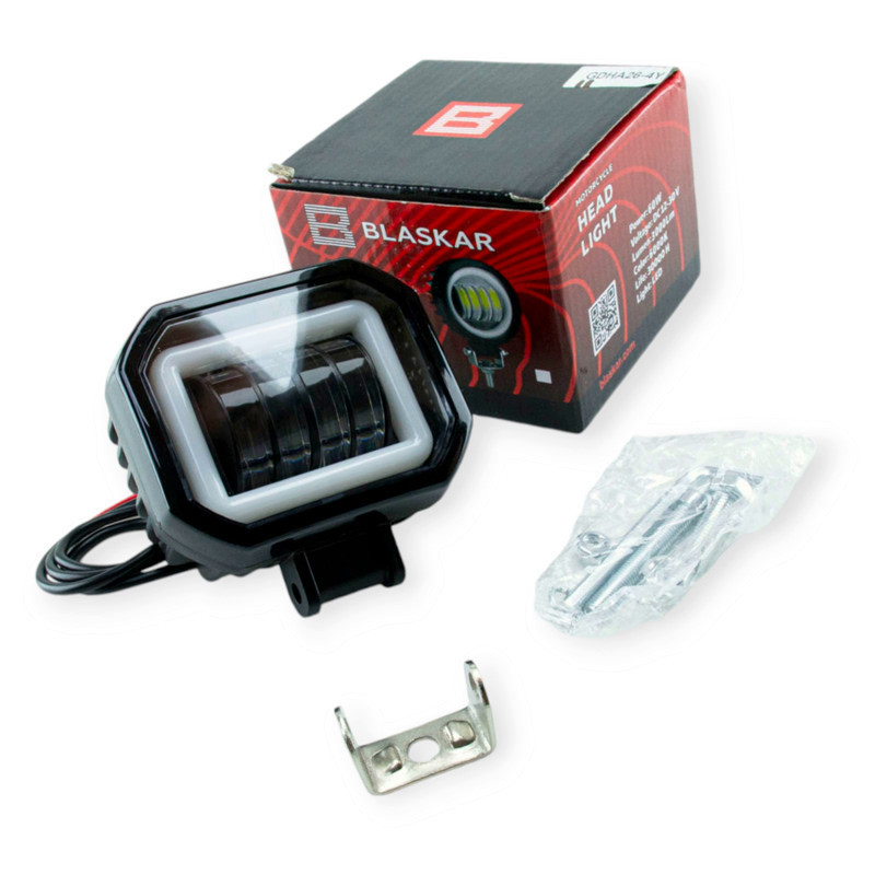 Фара LED прямоугольная 90х90х50 (Д В Ш) 60W 5000K CREE дальний, ДХО дополнительная Мукачево - изображение 1