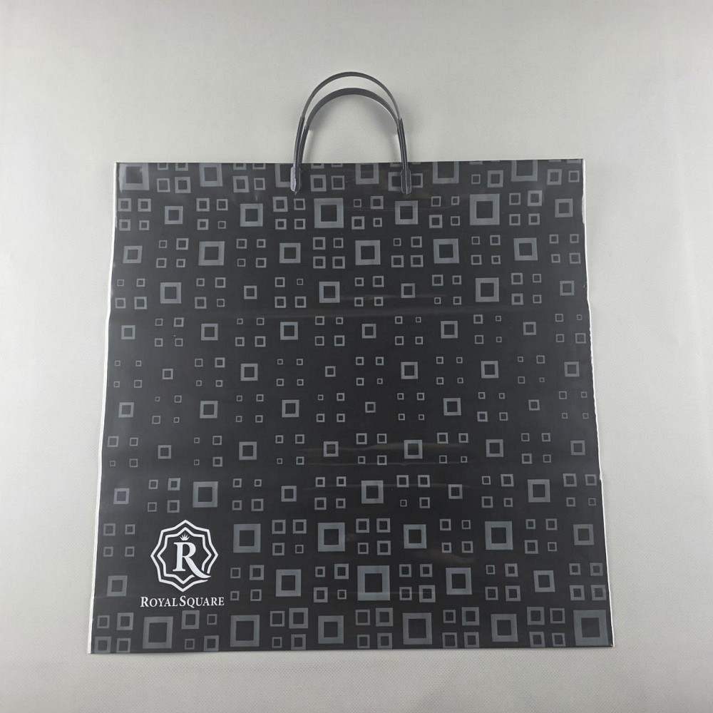 Полиэтиленовый пакет (40х40) с пластиковой ручкой