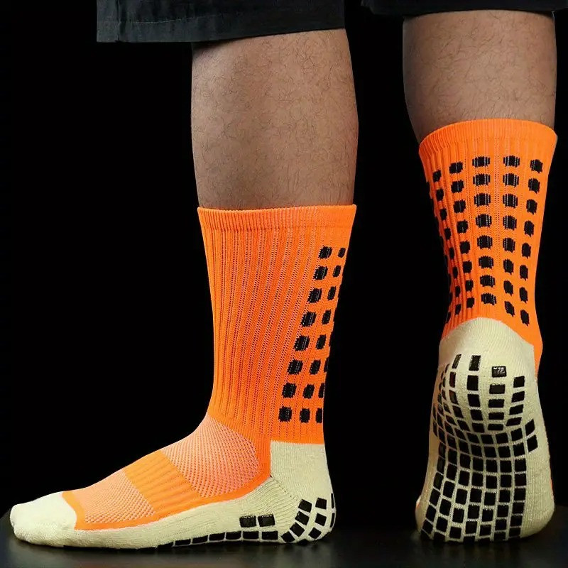 Шкарпетки футбольні, тренувальні, ігрові, спортивні з антиковзаючим покриттям, розмір S, помаранчеві Кам'янець-Подільський - фото 4