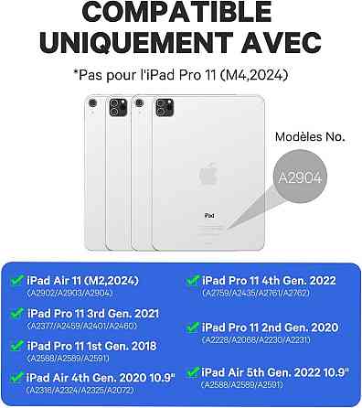 Клавіатура з трекпадом Earto Pro 11 для iPad Air/Pro, магнітний чохол, підсвітка, Bluetooth Київ