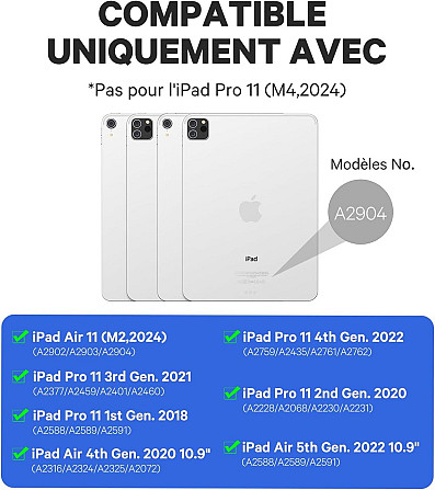 Клавіатура з трекпадом Earto Pro 11 для iPad Air/Pro, магнітний чохол, підсвітка, Bluetooth Київ - фото 2